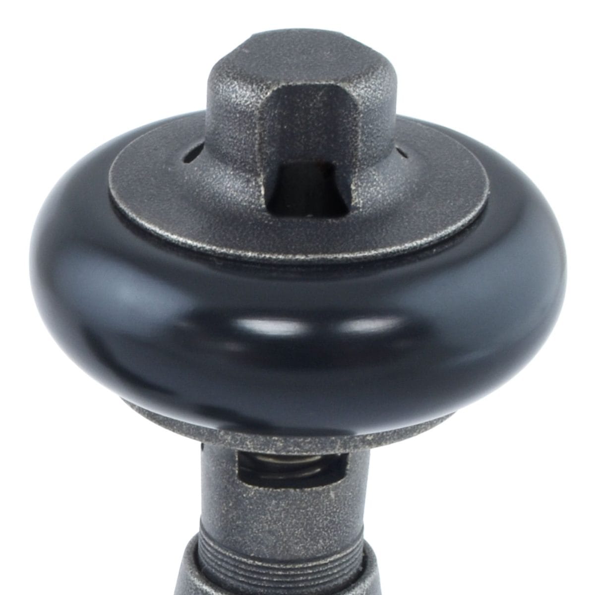 Eton Traditional Radiator Valve - Pewter (Angled Manual) - Image 4