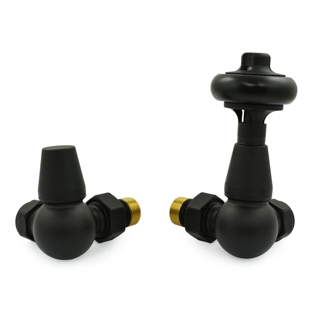 Eton Traditional Radiator Valve - Satin Black (Corner Manual).jpg