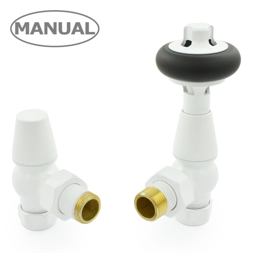 Eton Traditional Radiator Valve - White (Angled Manual).jpg
