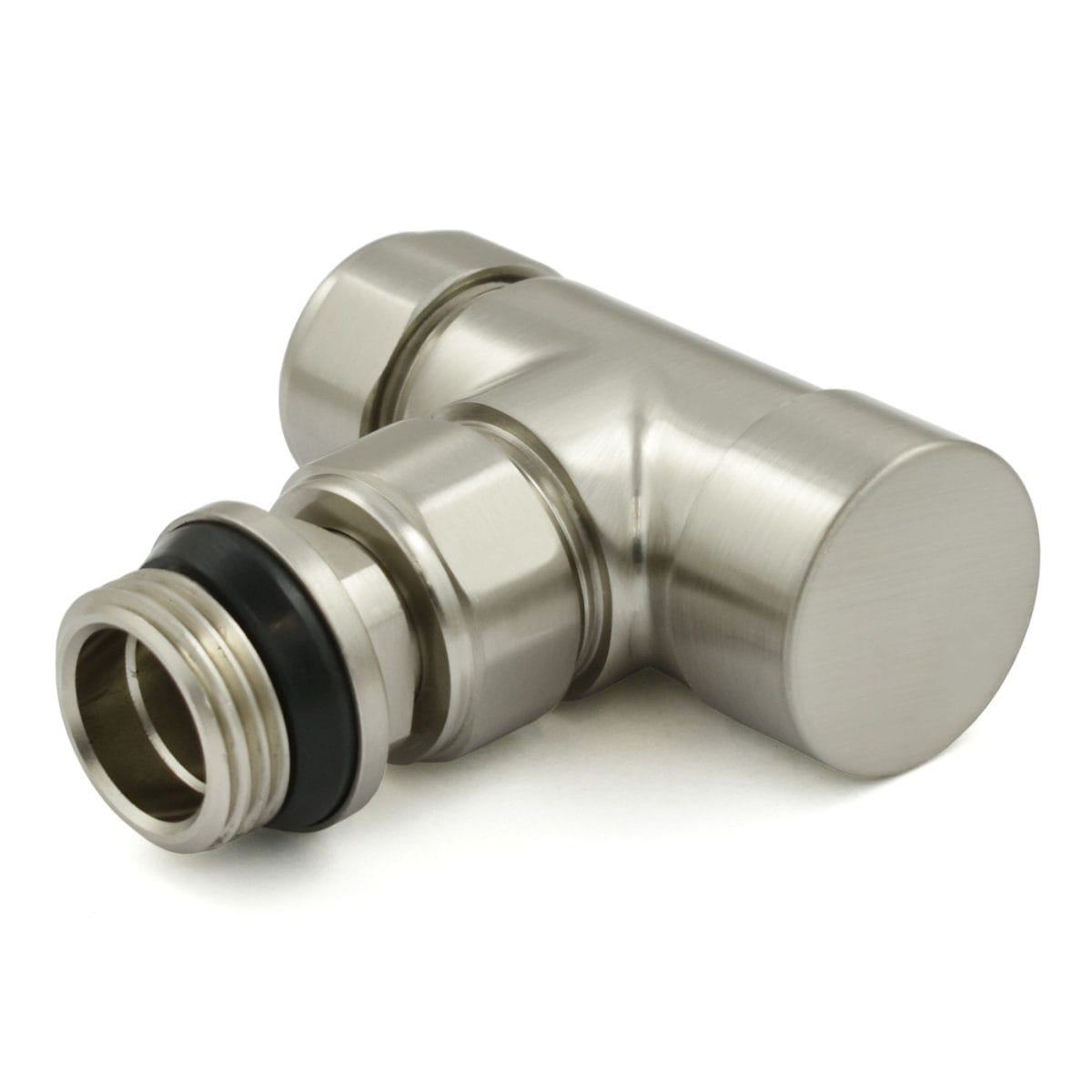 Realm Angled TRV Brushed Satin Nickel Wheelhead & Lockshield - Image 4