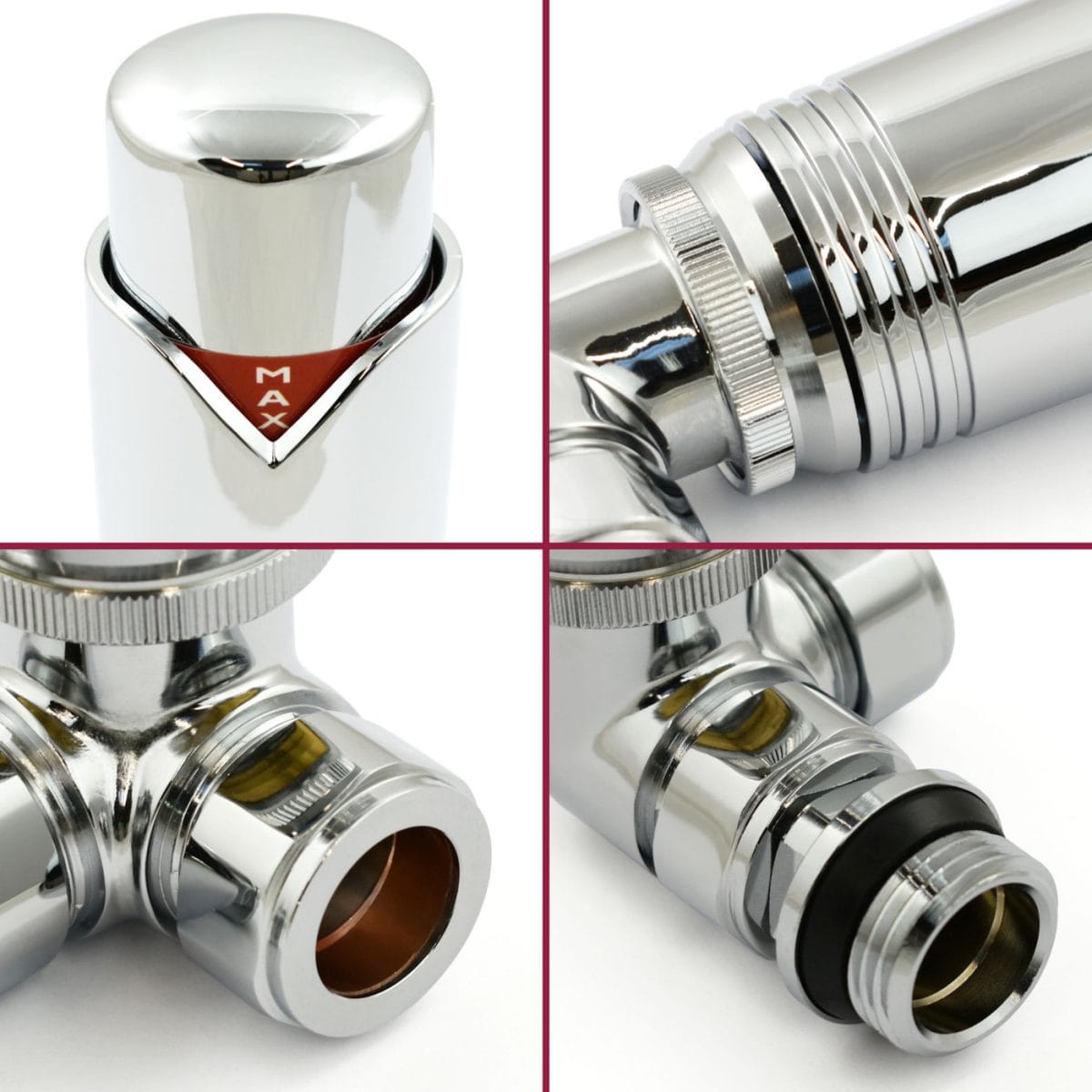 Realm Corner TRV Chrome Wheelhead & Lockshield - Image 5