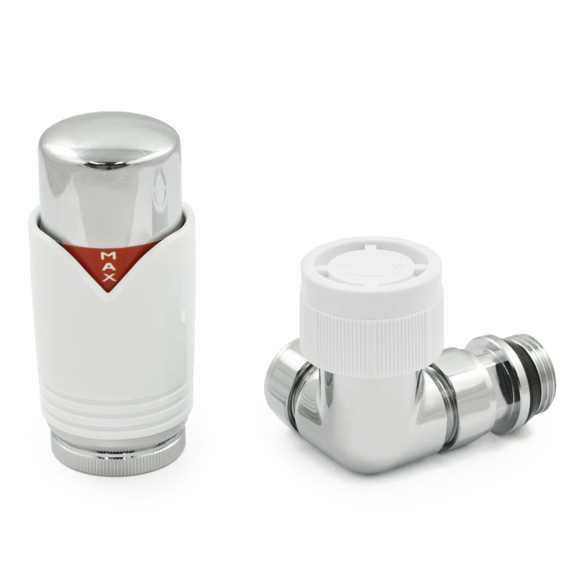 Realm Corner TRV White Wheelhead & Lockshield - Image 3