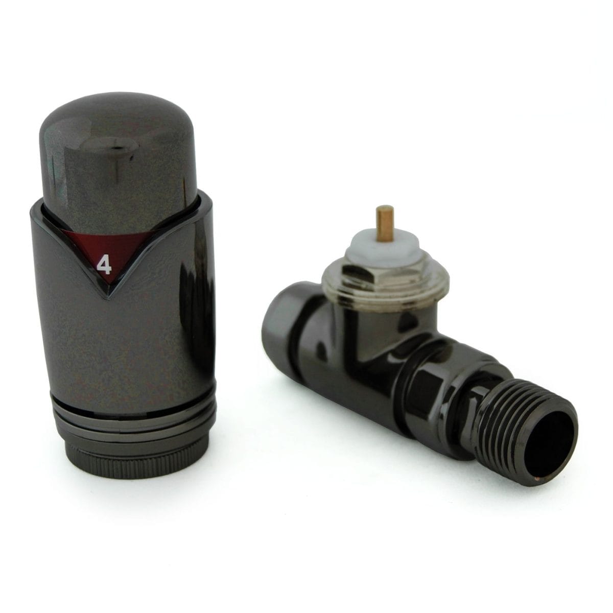 Realm Straight TRV Black Nickel Wheelhead & Lockshield - Image 2