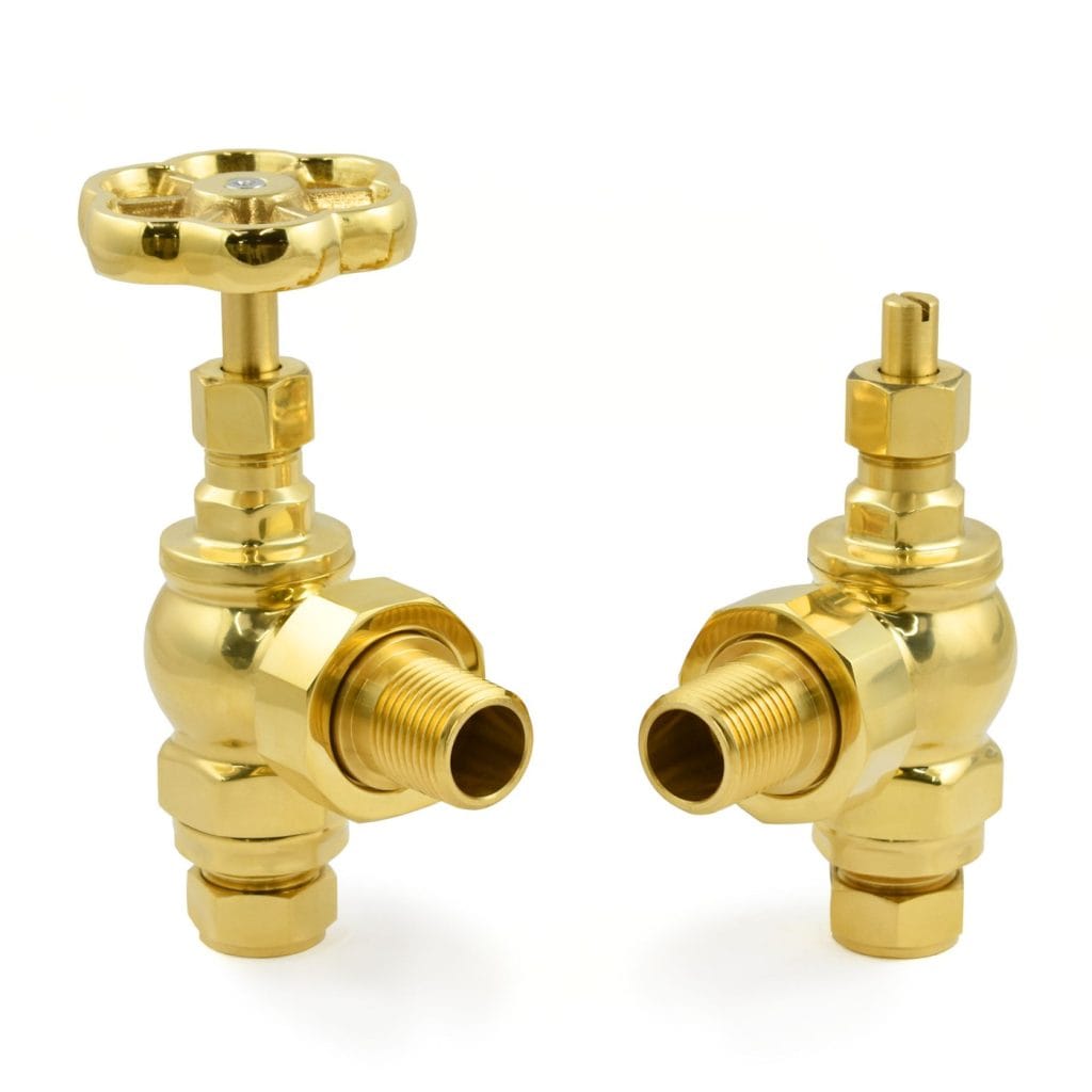 Rosa Traditional Manual Radiator Valves - Unlacquered Brass.jpg
