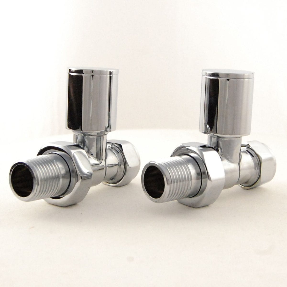 Apex Radiator Valve - Straight Chrome Pair - Image 2