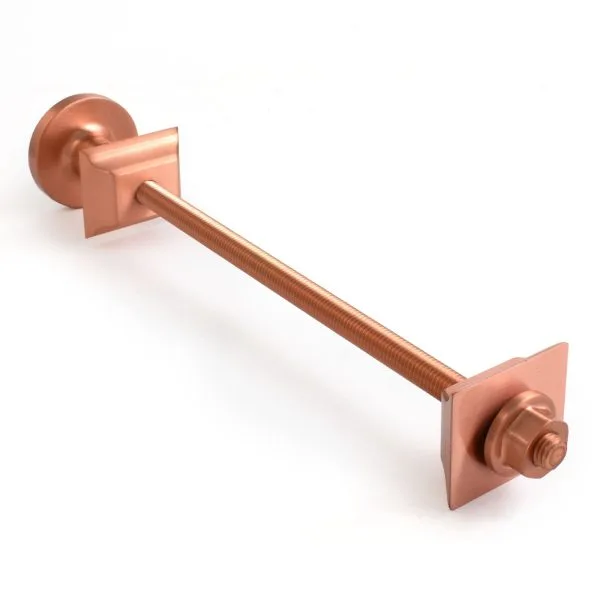 Cast Iron Radiator Luxury Wall Stay Fixing - Brushed Copper.jpg