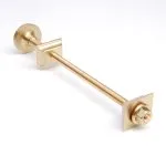 Cast Iron Radiator Luxury Wall Stay Fixing - Polished Brass.jpg