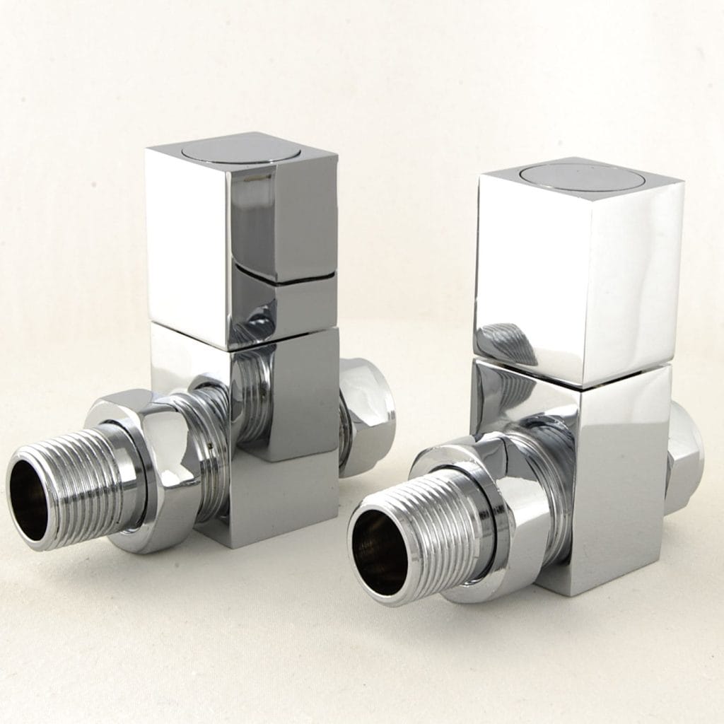 Cubex Square Straight Radiator Valves - Chrome.jpg