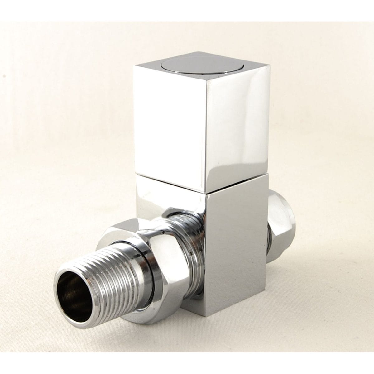 Cubex Square Straight Radiator Valves - Chrome 4.jpg