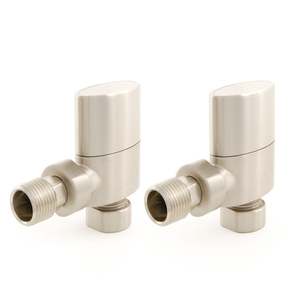Ellipse Oval Rad Valve Brushed Satin Nickel Pair Without Sleeve Kit 3.jpg