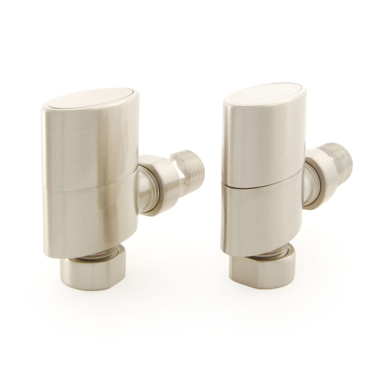 Ellipse Oval Rad Valve Brushed Satin Nickel Pair Without Sleeve Kit 4.jpg
