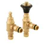 Arroll Valora UK-29 Thermostatic Radiator Valve Set in Brass finish