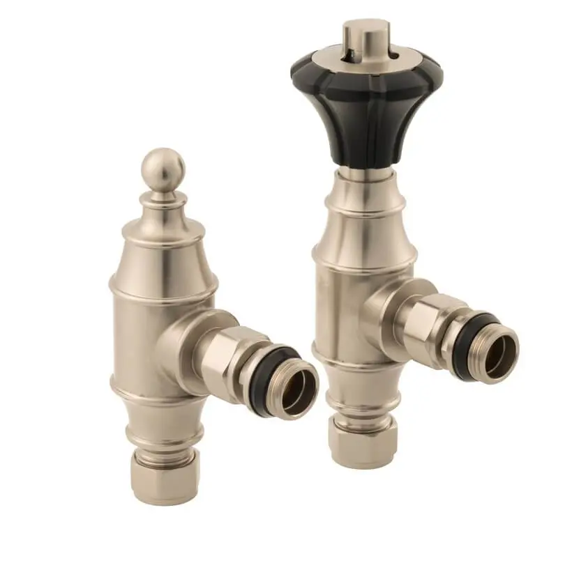Arroll Valora UK-29 Thermostatic Radiator Valve Set – Brushed Nickel Arroll Valora UK-29 Thermostatic Radiator Valve Set in Brushed Nickel finish