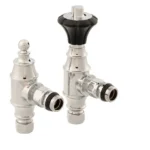 Arroll Valora UK-29 Thermostatic Radiator Valve Set in Chrome finish